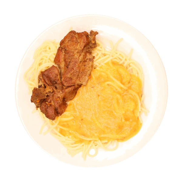 Lengyel csontos tarja, spagettivel