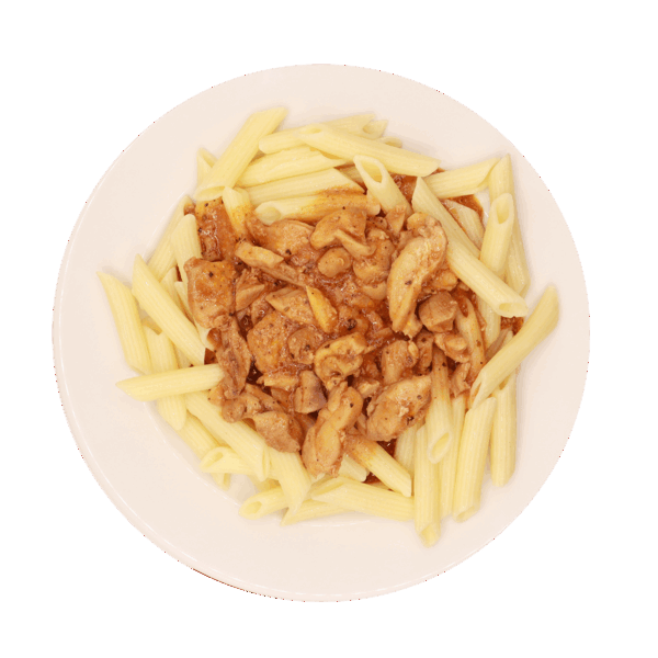 Mediterrán csirke penne