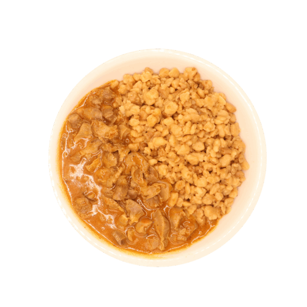 Zúzapörkölt, tarhonya